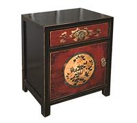 OPIUM OUTLET Mesita de Noche, Madera, Diseño 9, BxTxH: 45x33x55 cm