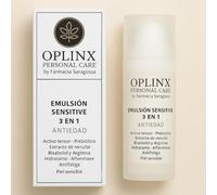 OPLINX Personal Care Emulsión Sensitive 3 en 1 Antiedad, con Activo Tensor, Prebiótico, Extracto de Nenúfar, Bisabolol y Arginina, para Piel Sensible