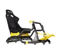 OPLITE Cockpit GTR S8 Elite Force Amarillo Cockpit Profesional para Simulación de Carreras Simracing y Flightsim Conducción con Tubos de Refuerzo Laterales