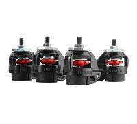 OPLITE R8 Supreme Castor Wheel - Juego de 4 ruedas para simulador de carreras R8 FURY