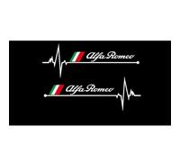 oPlsdqw 3D Adhesivo Emblema de Coche para Alfa Romeo, Autoadhesiva Emblema De Metal Etiqueta Engomada para Coche - Decorativas del Automóviles Accesorios