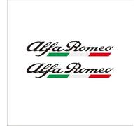 oPlsdqw 3D Adhesivo Emblema de Coche para Alfa Romeo, Autoadhesiva Emblema De Metal Etiqueta Engomada para Coche - Decorativas del Automóviles Accesorios,A