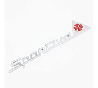 oPlsdqw 3D Adhesivo Emblema de Coche para Alfa Romeo Sportiva, Autoadhesiva Emblema De Metal Etiqueta Engomada para Coche - Decorativas del Automóviles Accesorios, C