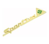 oPlsdqw 3D Adhesivo Emblema de Coche para Alfa Romeo Sportiva, Autoadhesiva Emblema De Metal Etiqueta Engomada para Coche - Decorativas del Automóviles Accesorios,A