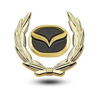 oPlsdqw 3D Adhesivo Emblema de Coche para Mazda, Autoadhesiva Emblema De Metal Etiqueta Engomada para Coche - Decorativas del Automóviles Accesorios,B
