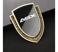 oPlsdqw 3D Adhesivo Emblema de Coche para Mitsubishi ASX, Autoadhesiva Emblema De Metal Etiqueta Engomada para Coche - Decorativas del Automóviles Accesorios,B