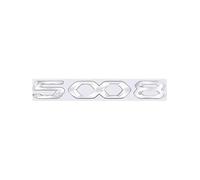 oPlsdqw 3D Adhesivo Emblema de Coche para Peugeot 5008, Autoadhesiva Emblema De Metal Etiqueta Engomada para Coche - Decorativas del Automóviles Accesorios,B