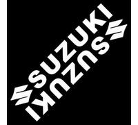 oPlsdqw 3D Adhesivo Emblema de Coche para Suzuki, Autoadhesiva Emblema De Metal Etiqueta Engomada para Coche - Decorativas del Automóviles Accesorios, D White
