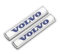 oPlsdqw 3D Adhesivo Emblema de Coche para Volvo S90 S60L XC60 XC90 V90 XC40, Autoadhesiva Emblema De Metal Etiqueta Engomada para Coche - Decorativas del Automóviles Accesorios, B Silver
