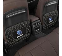 oPlsdqw Protectores de Asiento Respaldo de Coches de Cuero para Changan Chana F70 Blue Whale, 2 Piezas Alfombrilla Antipatadas Asiento Auto - Insignias de Coche Accesorios Interior,Half Pack-A