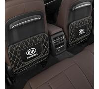 oPlsdqw Protectores de Asiento Respaldo de Coches de Cuero para Kia Naimo, 2 Piezas Alfombrilla Antipatadas Asiento Auto - Insignias de Coche Accesorios Interior,Half Pack-A