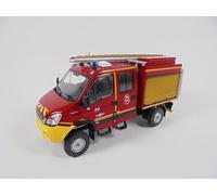 OPO 10 - Camión de Bomberos 1/43 Iveco Daily 4x4 GIMAEX - Vehículo Ligero de Bomberos Hachette CPL36