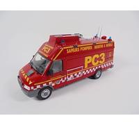 OPO 10 - Camión de Bomberos 1/43 Iveco Daily Puesto de Mando Vehículo Ligero de Bomberos Hachette CPL11