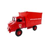 OPO 10 - Camión de Bomberos Compatible con Simca UNIC Shelter Unidad de Rescate y Limpieza Escala 1/50 Solido Verem V3426