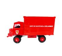 OPO 10 - Camión en Miniatura de colección 1/50 Solido Verem, reproducción Compatible para Simca UNIC Shelter - Unidad de Salvamento y Limpieza - con Caja extraíble - V3426