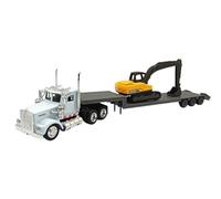 OPO 10 Camión Miniatura Compatible con el Remolque de Plataforma Baja Kenworth W900, Escala 1:43 - New Ray 810156