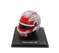 OPO 10 - Casco de Fórmula 1 Compatible con Ferrari F1: Charles Leclerc 2021 Emilia Romagna GP - Escala 1/5 Spark - CAS94