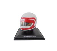 OPO 10 - Casco de Fórmula 1 Compatible con Ferrari F1: Clay Regazzoni 1971 - Escala 1/5 - CAS82