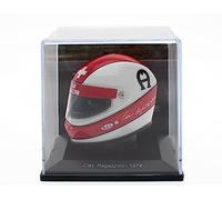 OPO 10 - Casco de Fórmula 1 Compatible con Ferrari F1: Clay Regazzoni 1974 - Escala 1/5 - CAS18