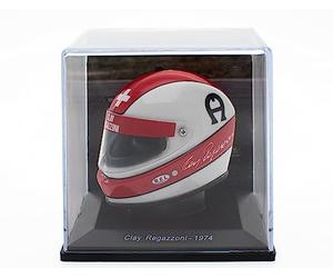 OPO 10 - Casco de Fórmula 1 Compatible con Ferrari F1: Clay Regazzoni 1974 - Escala 1/5 - CAS18