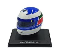 OPO 10 - Casco de Fórmula 1 Compatible con Ferrari F1: Gianni Morbidelli #27 Scuderia Ferrari 1991 - Spark Escala 1/5 - CAS74
