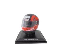 OPO 10 - Casco de Fórmula 1 Compatible con Ferrari F1: Gilles Villeneuve 1978 - Escala 1/5 - CAS50