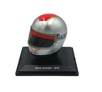 OPO 10 - Casco de Fórmula 1 Compatible con Ferrari F1: Mario Andretti Scuderia Ferrari #3 1972 - Escala 1/5 Spark - CAS42