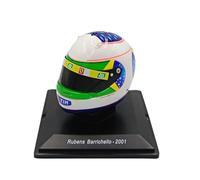 OPO 10 - Casco de Fórmula 1 Compatible con Ferrari F1: Rubens Barrichello 2001 GP de Brasil - Escala 1/5 Spark - CAS89