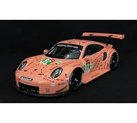 OPO 10 - Coche de colección IXO a Escala 1:12 Compatible con Porsche 911 (991) RSR Pink Pig #92 Sieger LMGTE-Pro 24h Le Mans 2018 - LEGT12003