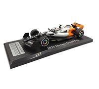 OPO 10 - Coche de Fórmula 1 a Escala 1:24 con Casco de piloto, Compatible con McLaren MCL60 Norris #4 2023 Monaco Grand Prix 9th - CCA 4-68203