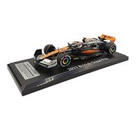 OPO 10 Coche de Fórmula 1 a Escala 1:24 con Casco de piloto, Compatible con McLaren MCL60 Piastri #81 2023 Gran Premio de Gran Bretaña 4º - CCA 81-68204