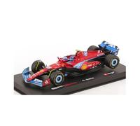 OPO 10 - Coche de Fórmula 1 Compatible con Carlos Sainz Jr. Ferrari SF-24#55 5º GP de Miami 2024 Escala 1/43 Bburago 36843S1
