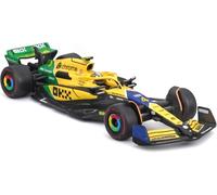 OPO 10 - Coche de Fórmula 1 Compatible con Lando Norris McLaren MCL38#4 4º GP de Mónaco 2024 Escala 1/43 Bburago 38215NS