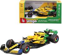 OPO 10 - Coche de Fórmula 1 Compatible con Oscar Piastri McLaren MCL38#81 2º GP de Mónaco 2024 Escala 1/43 Bburago 38214PS