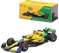 OPO 10 - Coche de Fórmula 1 Compatible con Oscar Piastri McLaren MCL38#81 2º GP de Mónaco 2024 Escala 1/43 Bburago 38215PS
