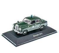 OPO 10 - Coche de policía 1/43 Compatible con Mercedes 180 D Deutschland 1953 (Z002)