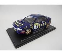 OPO 10 - Coche en Miniatura 1/24 Compatible con Subaru Impreza Carlos Sainz Rallye Monte Carlo (1995) - Modelo de Coche Fundido a presión VQJ182