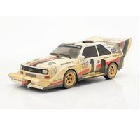 OPO 10 - Coche en Miniatura Compatible con Audi Sport Quattro S1 E2 Dirty Version #1 Ganador de Pikes Peak 1987 Walter Röhrl Escala 1/18 CMR190