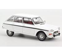 OPO 10 - Coche en Miniatura Compatible con Citroën Ami Super 1974 Meije Blanco Escala 1:18 Norev - 181679