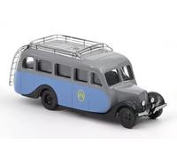 OPO 10 - Coche en Miniatura Compatible con Citroën U23 Autocar 1947 Gris y Azul Ho Escala 1:87 Norev - 191099