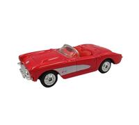 OPO 10 - Coche en Miniatura Compatible con el Chevrolet Corvette de 1957, Rojo, Escala 1:64, 7,5 cm (3 Inches), Welly SUP112