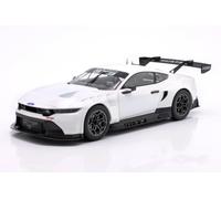 OPO 10 Coche en Miniatura Compatible con Ford Mustang GT3 Racing Spec Plain Body Version 2024 Blanco Escala 1/18 IXO LM24WHT