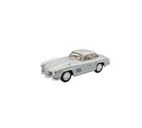 OPO 10 - Coche en Miniatura Compatible con Mercedes 300SL Plateado, Escala 1:43 - Cararama 813151