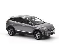 OPO 10 - Coche en Miniatura Compatible con Peugeot 3008 GT Gris Platino 2020 Escala 1:43 Norev - ICO902