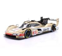 OPO 10 Coche en Miniatura Compatible con Porsche 963#38 9.º Puesto en Las 24 Horas de Le Mans 2024, Equipo Hertz, Jota Rasmussen, Button, Hanson, Escala 1/18, IXO 963-LM011