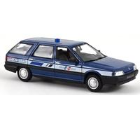 OPO 10 - Coche en Miniatura Compatible con Renault 21 Nevada 1992 Gendarmería - Información de Reclutamiento Escala 1:43 Norev - 512139