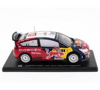 OPO 10 - Coche en Miniatura Escala 1/24 Compatible con Citroën C4 WRC - Loeb-Elena - Rallye Deutschland 2008 - WRC523