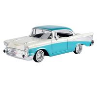 OPO 10 - Coche en Miniatura reproducido a Escala 1/24 Compatible con Chevy Bel Air 1957 Bicolor - Motormax 79029