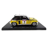 OPO 10 - Coche en Miniatura reproducido a Escala 1/24 Compatible para Renault 5 Turbo Ragnotti - Tour de Corse 1982 - R5 RVQ27