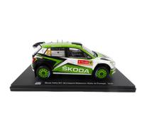 OPO 10 - Coche en Miniatura reproducido en Escala 1/24 Compatible con Skoda Fabia R5 ROVANPERA - Rally de Portugal 2019 - RVQ10